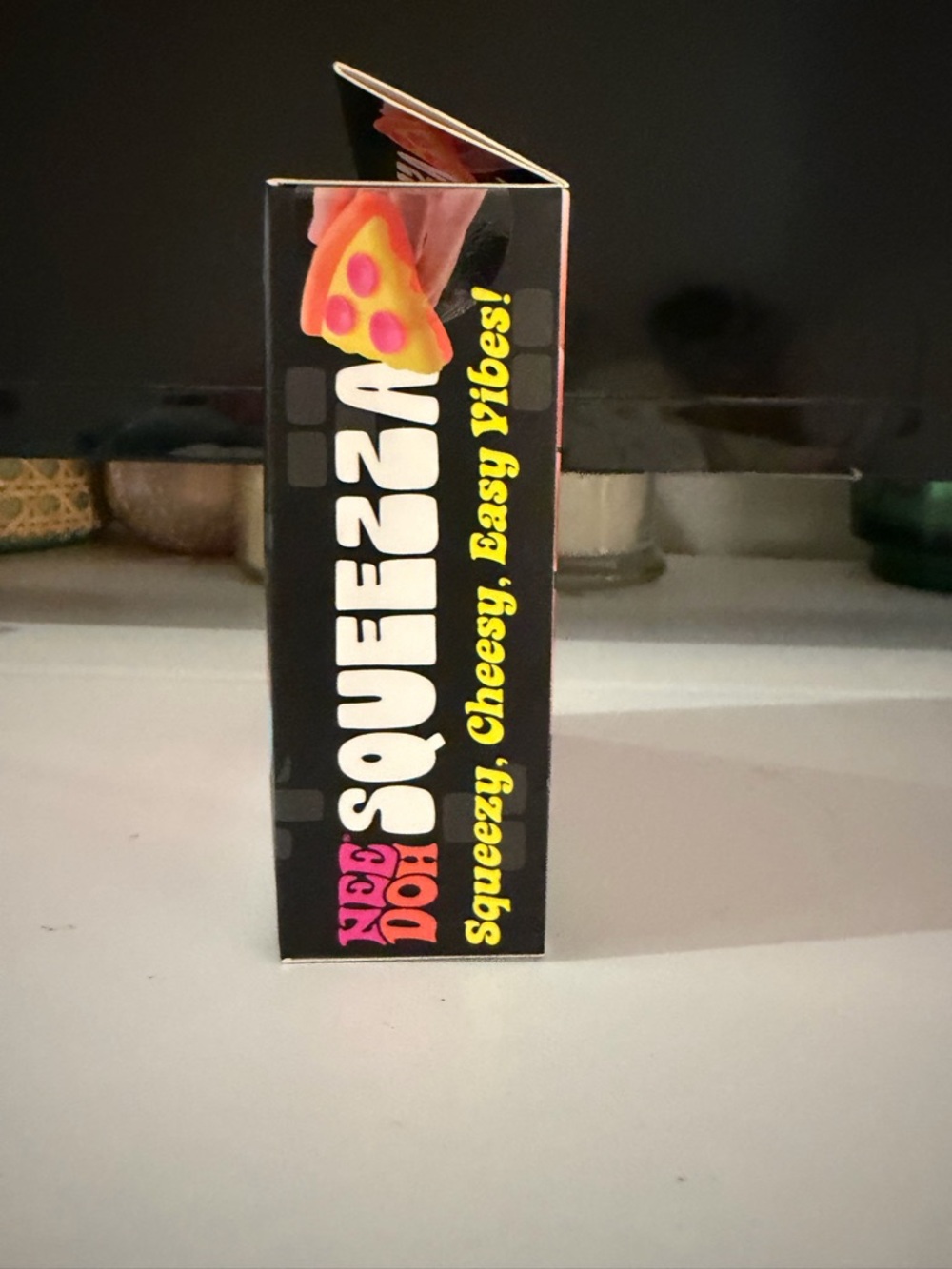 NeeDoh Squeeza Pizza Slice - Yellow & Pink and Orange - Picture 4 of 5